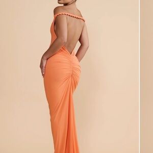 Melani the Label Maia dress in Papaya